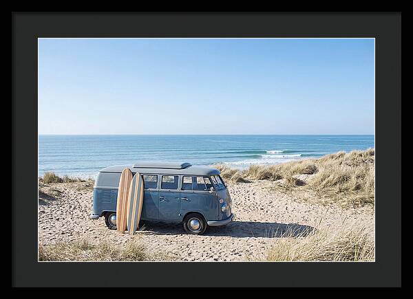 Classic Van By The Beach