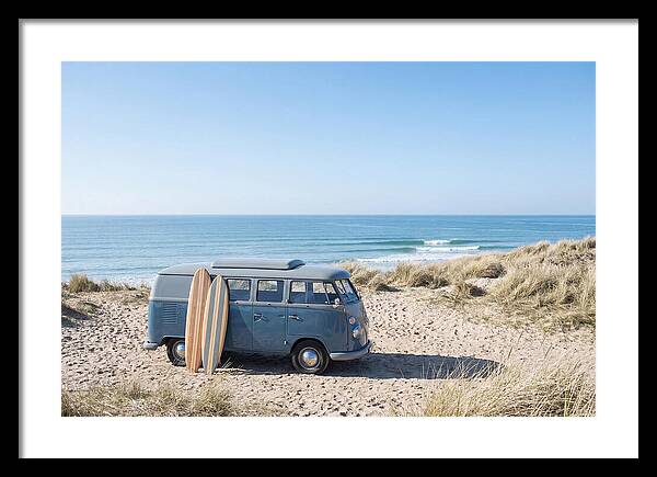 Classic Van By The Beach