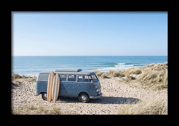 Classic Van By The Beach