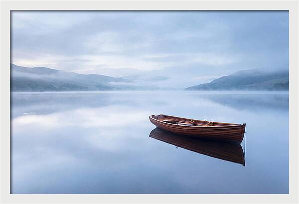 Classic Wooden Rowing Boat