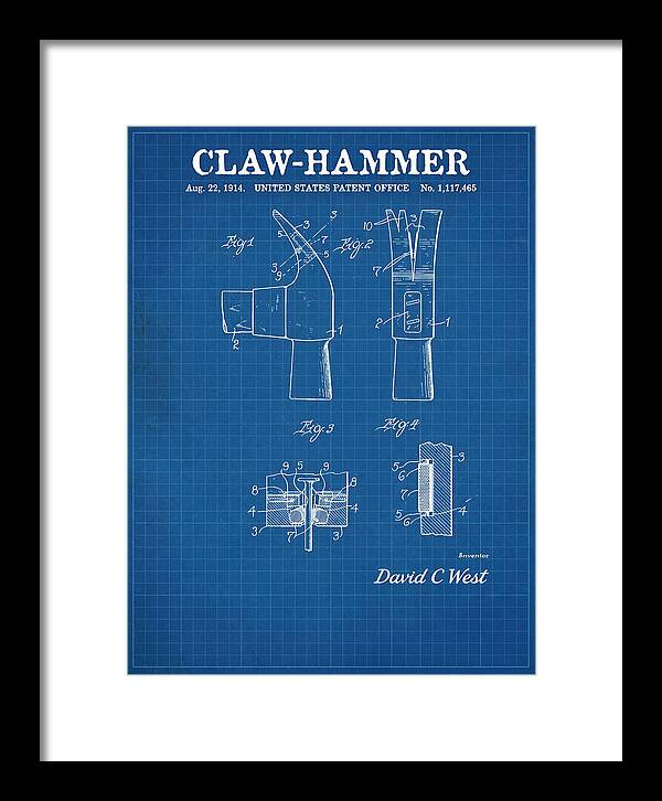 Claw Hammer Blueprint Patent Us1117465a