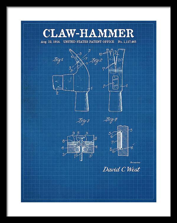 Claw Hammer Blueprint Patent Us1117465a