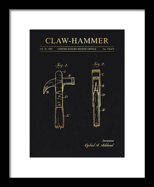 Claw Hammer Gold Patent Us752879a