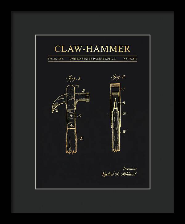 Claw Hammer Gold Patent Us752879a