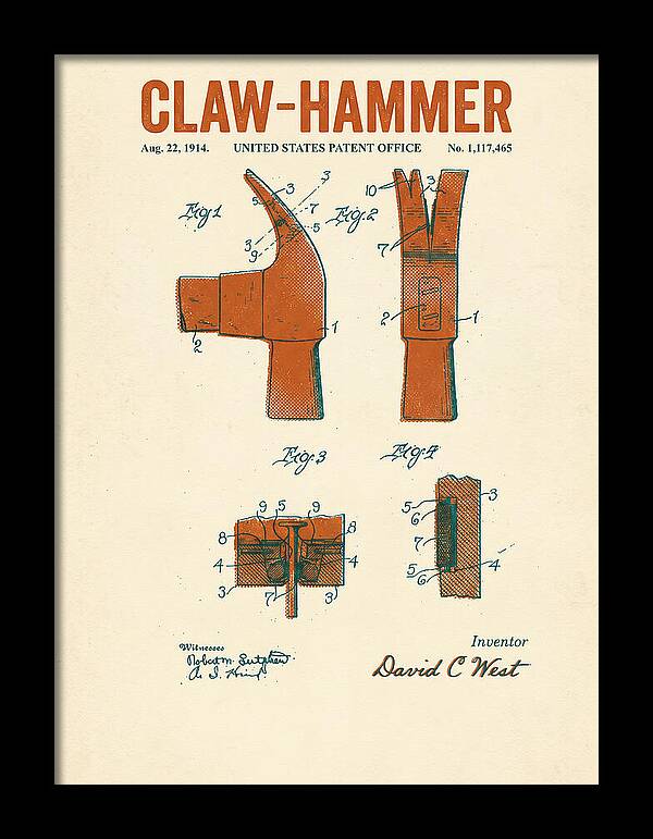 Claw Hammer Retro Patent Us1117465a