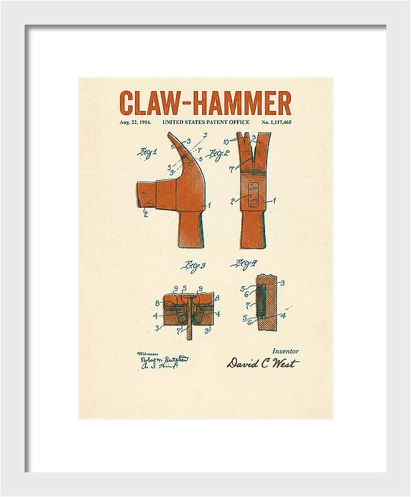 Claw Hammer Retro Patent Us1117465a