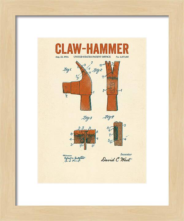 Claw Hammer Retro Patent Us1117465a