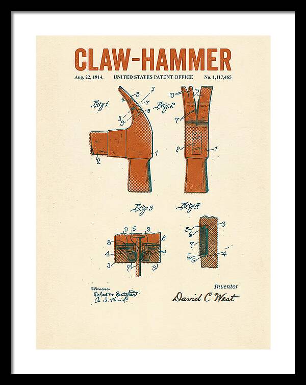 Claw Hammer Retro Patent Us1117465a