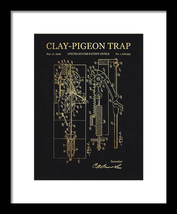 Clay Pigeon Trap Gold Patent Us1728595a