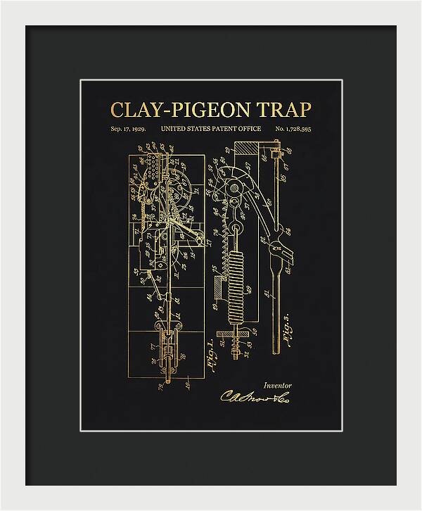 Clay Pigeon Trap Gold Patent Us1728595a