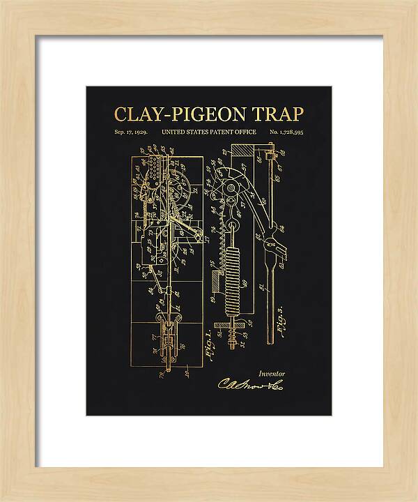 Clay Pigeon Trap Gold Patent Us1728595a