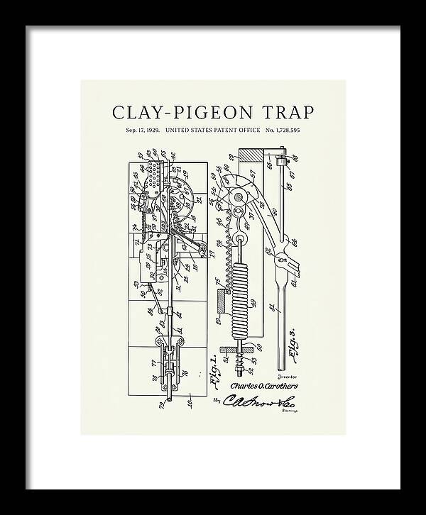 Clay Pigeon Trap Minimalist Patent Us1728595a