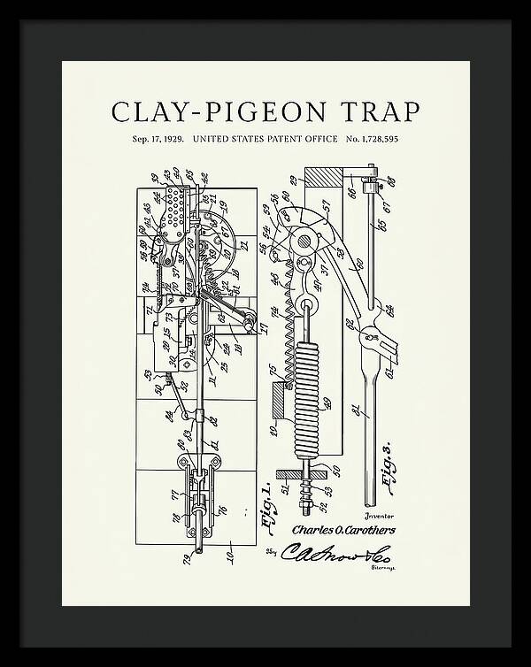 Clay Pigeon Trap Minimalist Patent Us1728595a