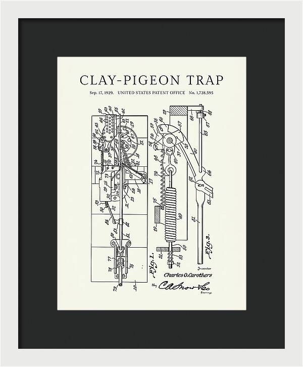 Clay Pigeon Trap Minimalist Patent Us1728595a