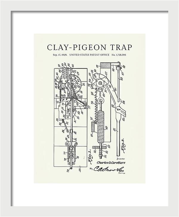 Clay Pigeon Trap Minimalist Patent Us1728595a