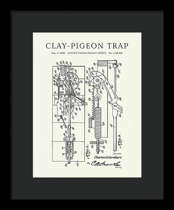 Clay Pigeon Trap Minimalist Patent Us1728595a