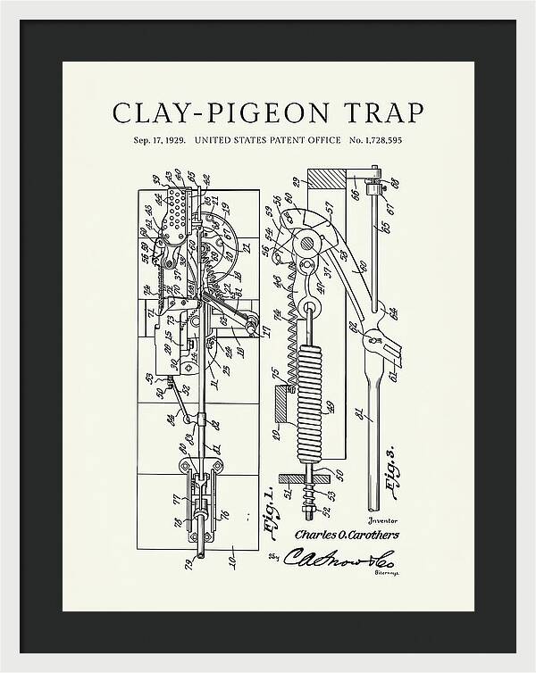 Clay Pigeon Trap Minimalist Patent Us1728595a