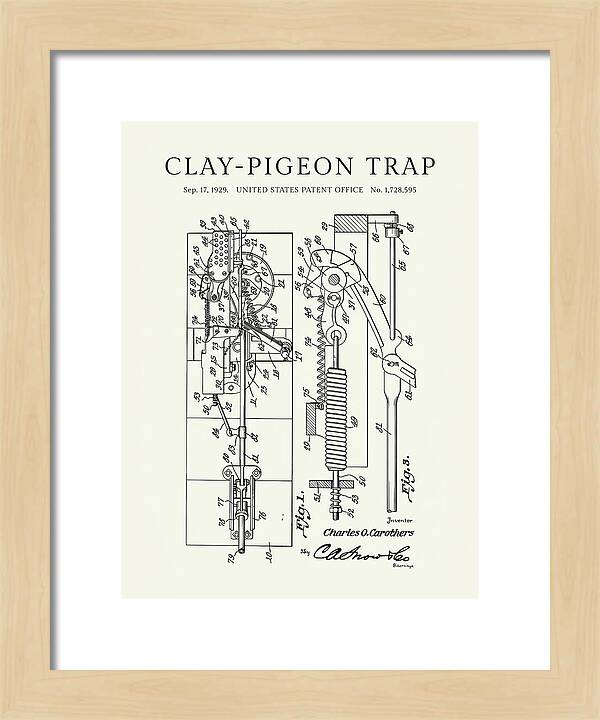 Clay Pigeon Trap Minimalist Patent Us1728595a