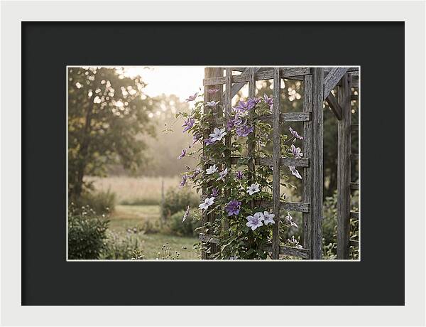 Clematis Climbing Wooden Support