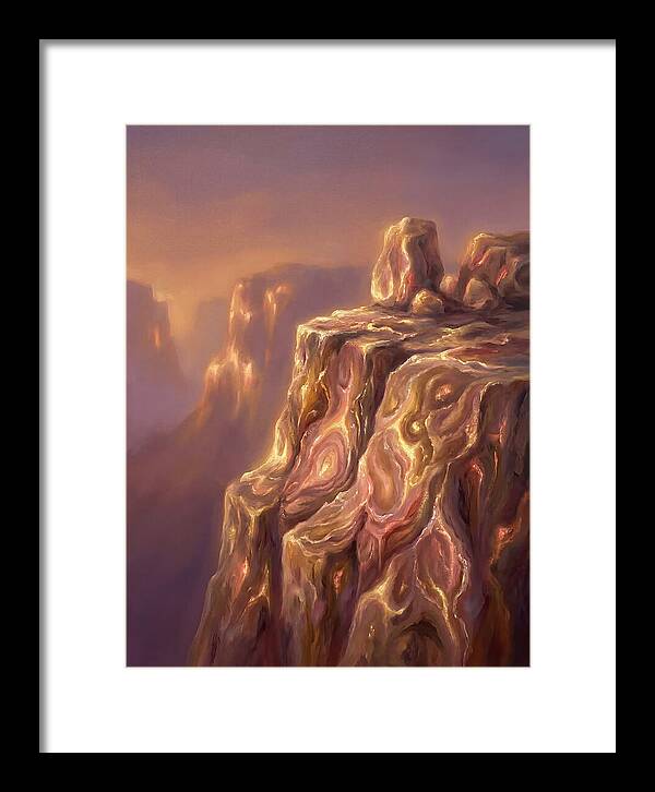Cliff Edge At Dusk