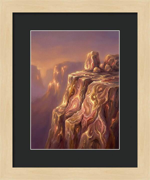 Cliff Edge At Dusk