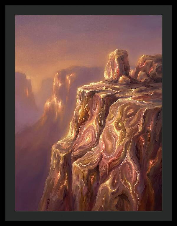 Cliff Edge At Dusk