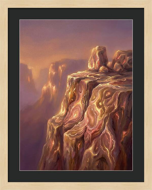 Cliff Edge At Dusk