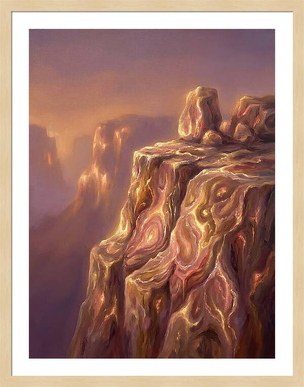 Cliff Edge At Dusk