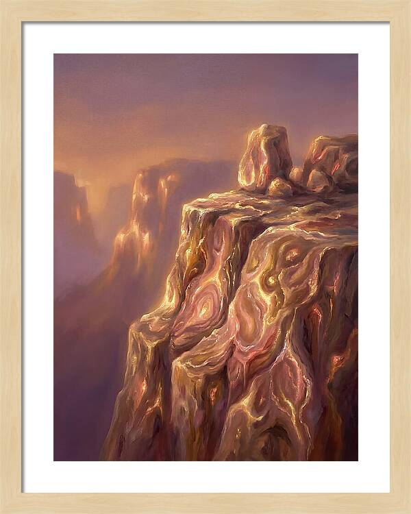Cliff Edge At Dusk