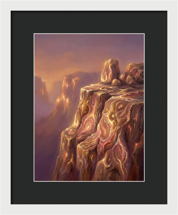 Cliff Edge At Dusk