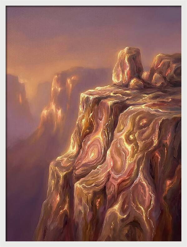 Cliff Edge At Dusk