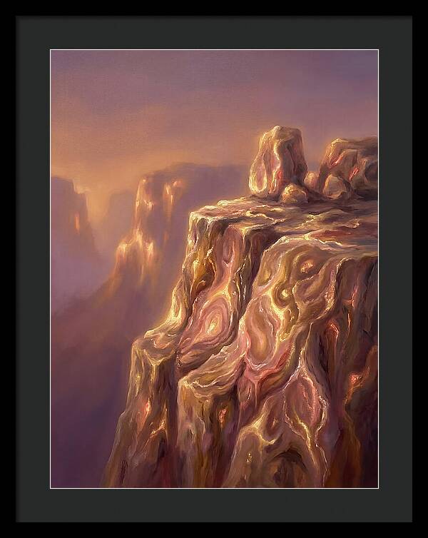 Cliff Edge At Dusk