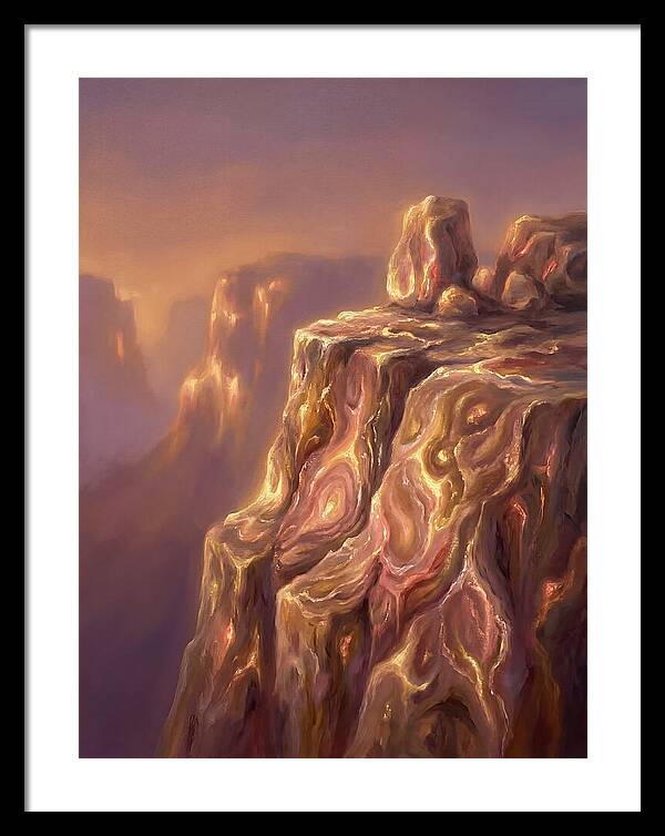Cliff Edge At Dusk