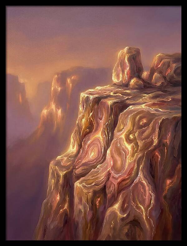 Cliff Edge At Dusk