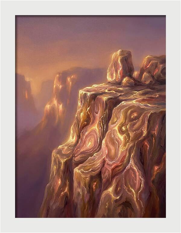 Cliff Edge At Dusk