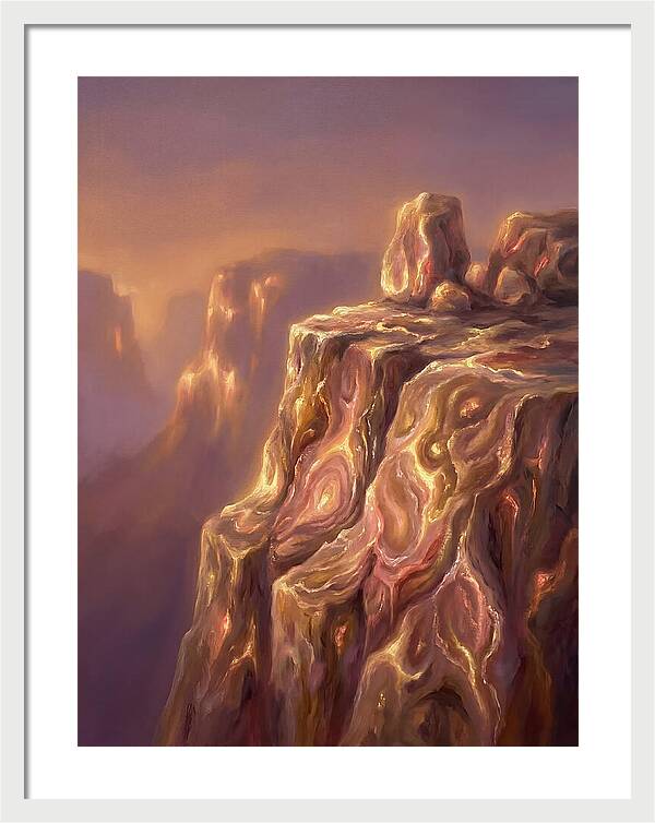 Cliff Edge At Dusk