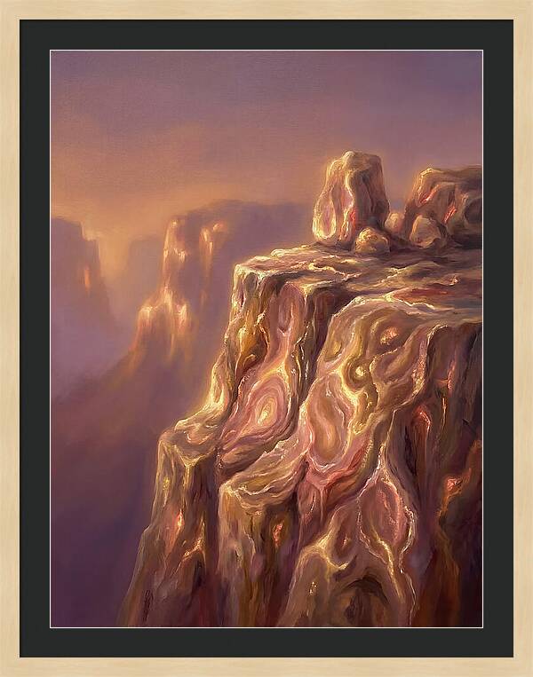 Cliff Edge At Dusk