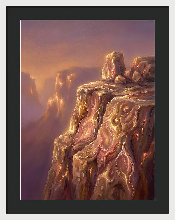 Cliff Edge At Dusk
