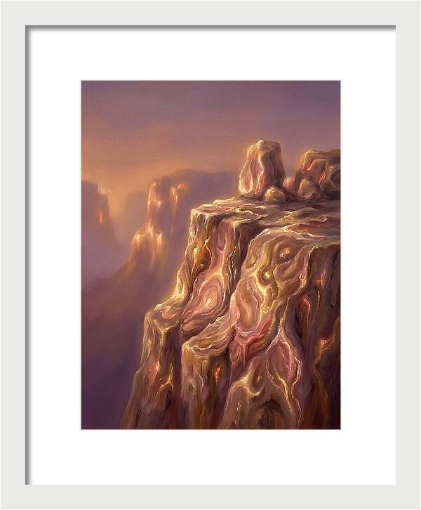 Cliff Edge At Dusk
