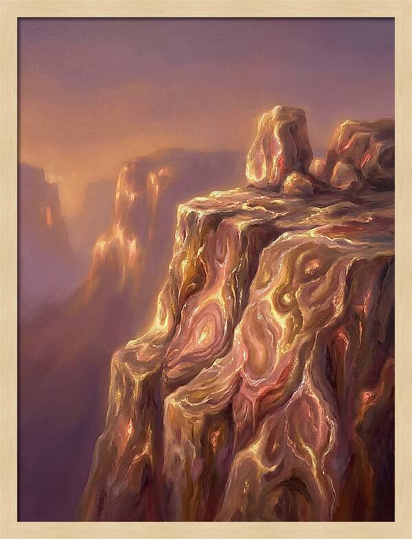 Cliff Edge At Dusk