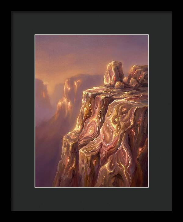 Cliff Edge At Dusk