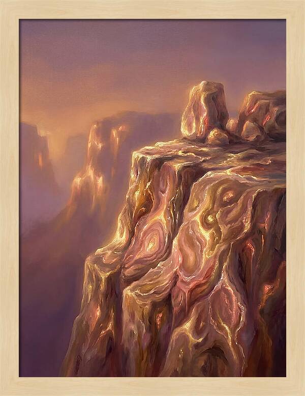 Cliff Edge At Dusk
