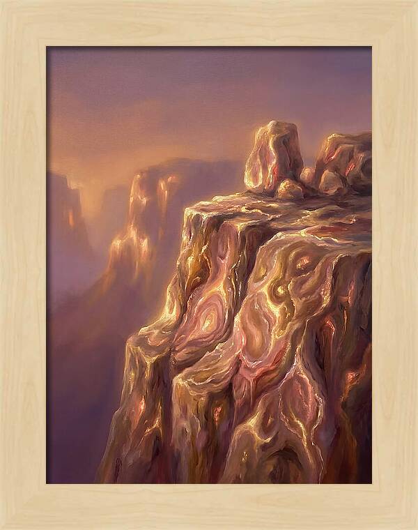 Cliff Edge At Dusk