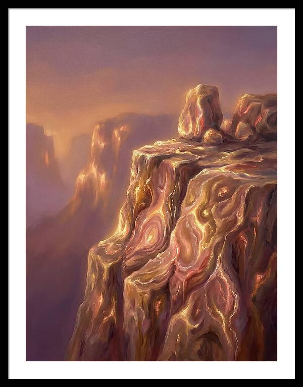 Cliff Edge At Dusk