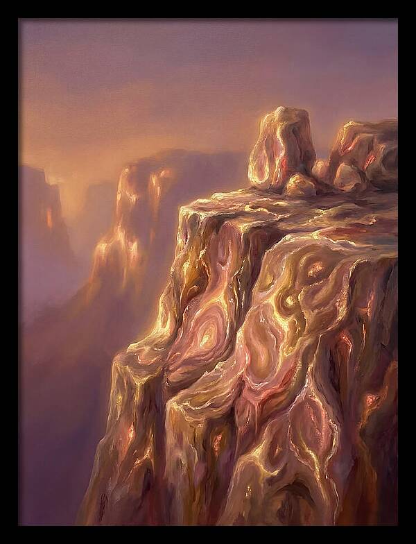 Cliff Edge At Dusk