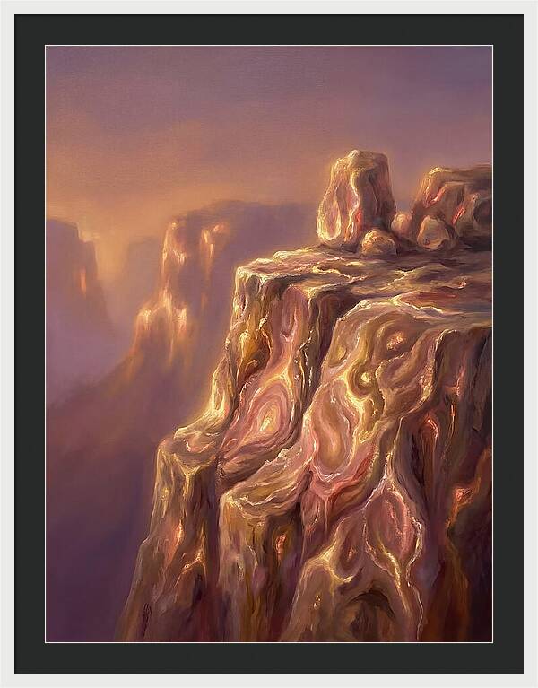 Cliff Edge At Dusk