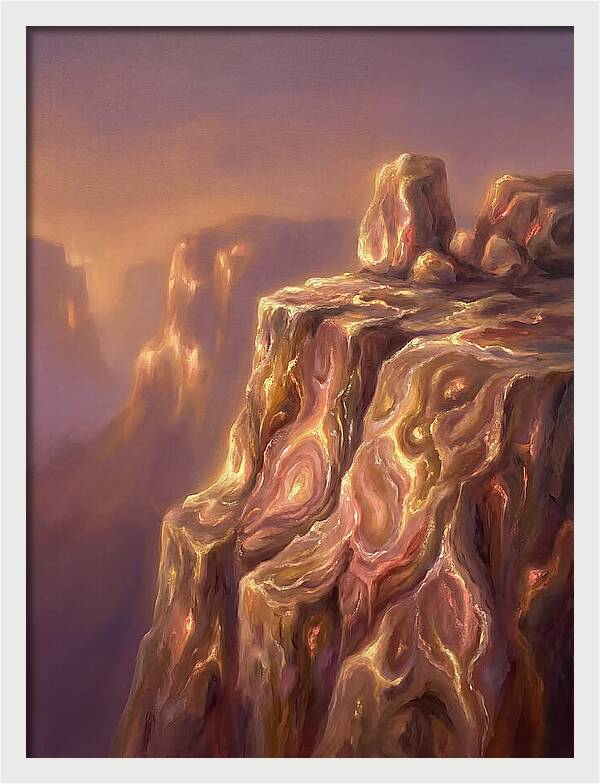 Cliff Edge At Dusk