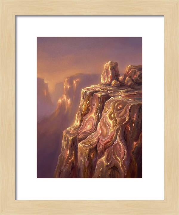 Cliff Edge At Dusk