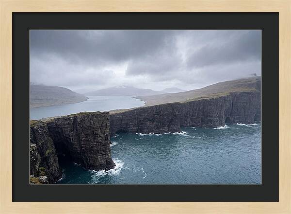 Cliff Edge Over Lake Srvgsvatn