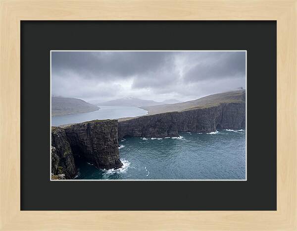 Cliff Edge Over Lake Srvgsvatn